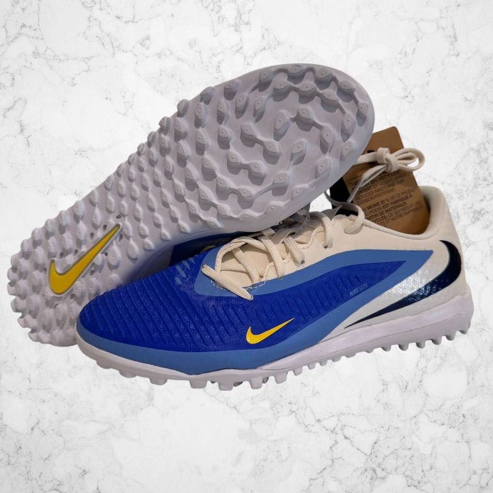 Nike Phantom 6‎ Low Academy Men Size 7 Racer Blue Turf Soccer Shoes HQ2327-400